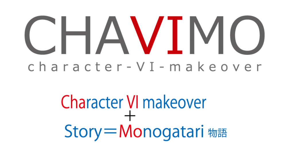 新しいVI CHAVIMOとはキャラクター+物語+VIを掛け合わせた従来のVIに3次元的な視点も持たせたオールラウンドなVI、インターネットの発展により今後ますます高まるCHAVIMO需要、優秀な人材を得るための特効薬それがCHAVIMO